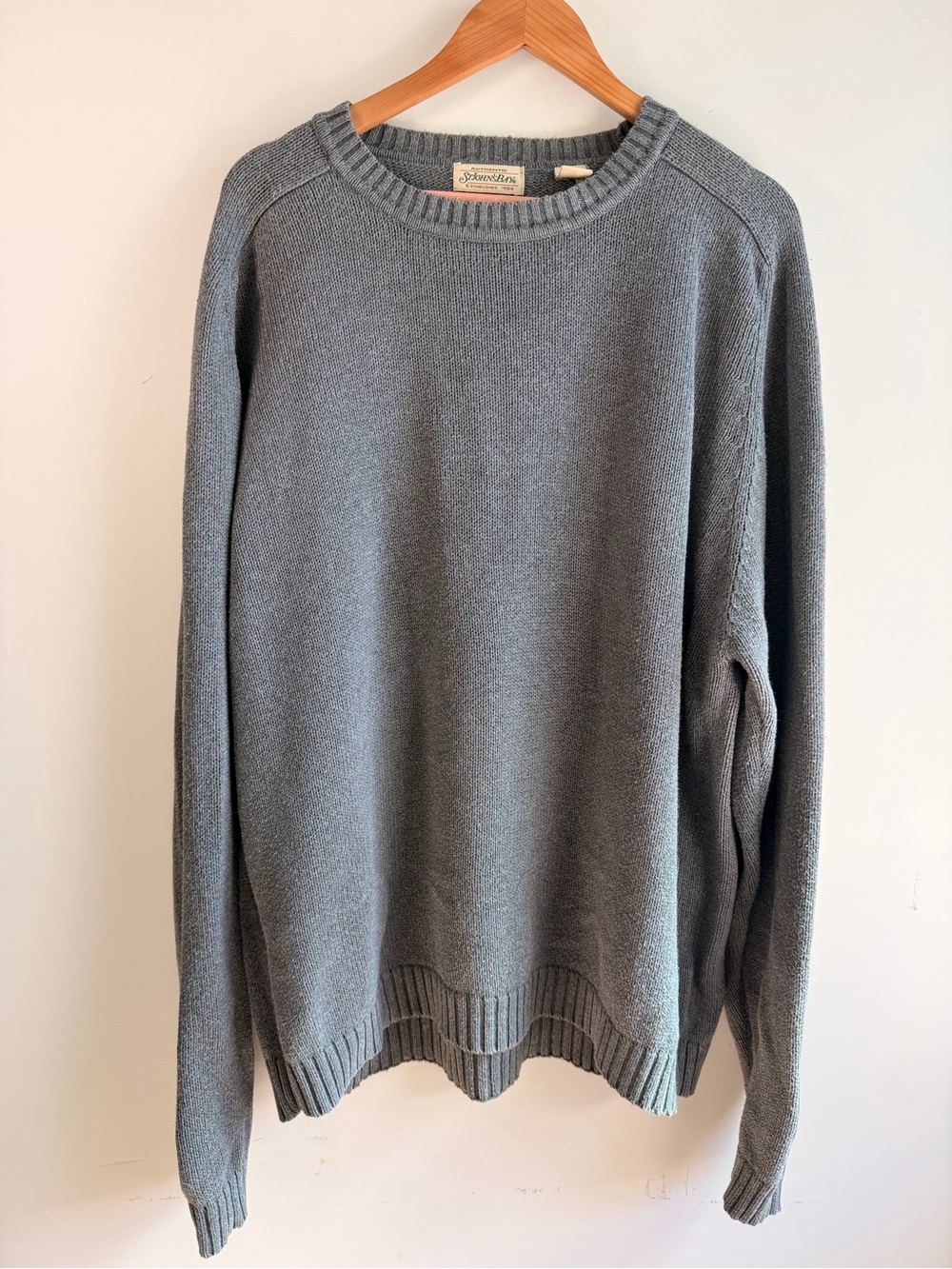St. John's Bay Men's Crewneck Sweater in Gray